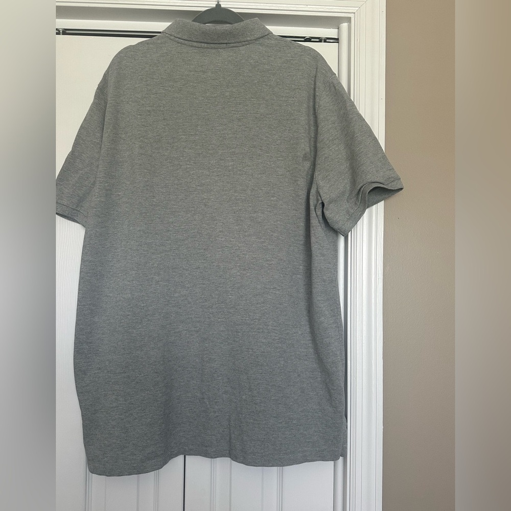 Polo Ralph Lauren‎ Iconic Mesh Polo Shirt Mens XL TG, 100% Cotton, Gray - Picture 3 of 9